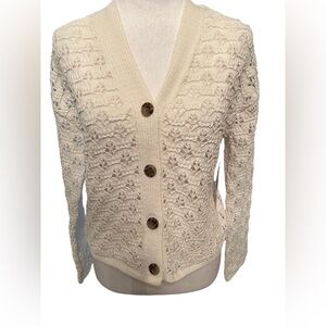 Hazel Moon NWT cream cardigan size xs